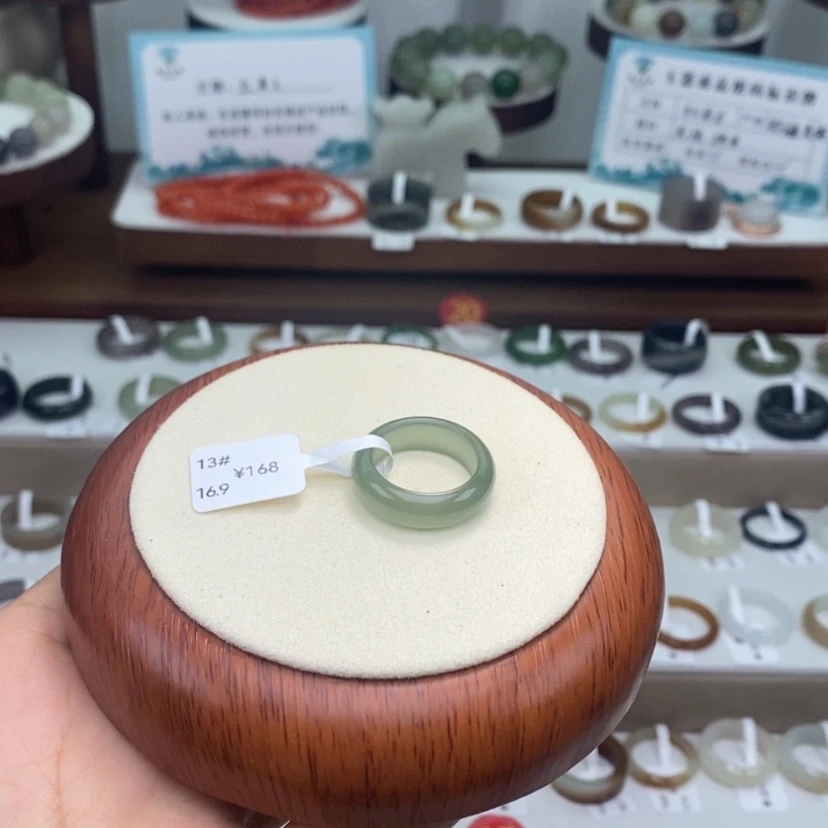 【闪购商品】未镶嵌戒指和田玉  福利 港码 13