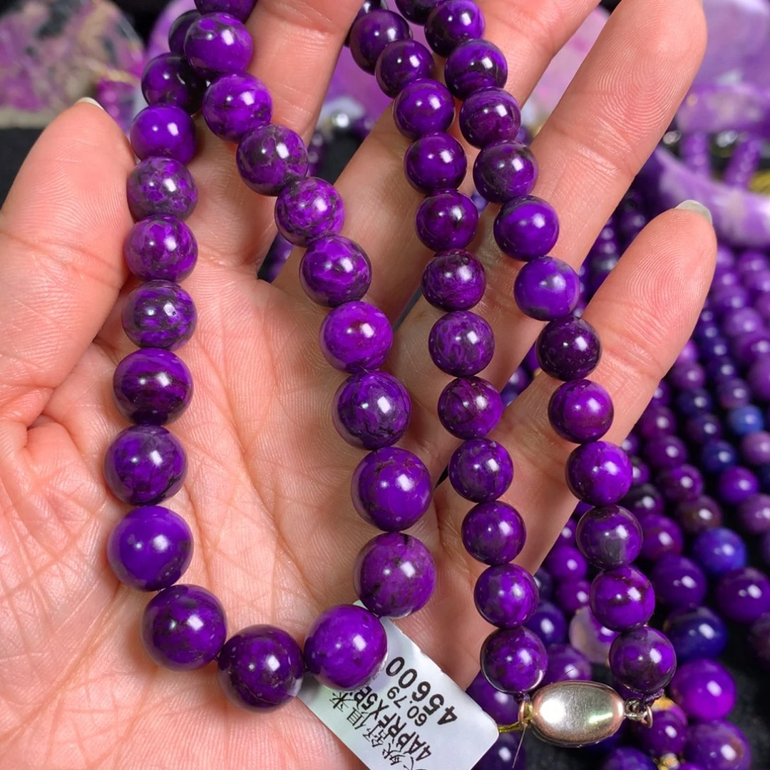 苏纪石（舒俱来）未镶嵌皇家紫项链