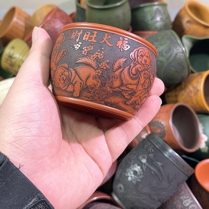 茶杯紫砂全手工紫砂主人杯