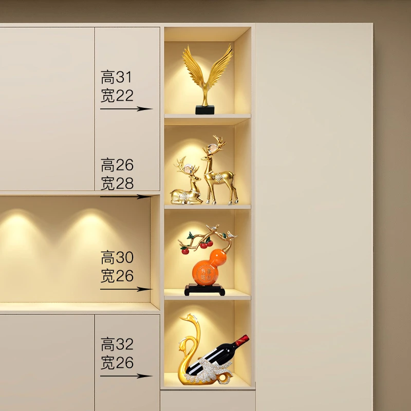 四层新款中式整柜乔迁新居摆件摆件家居客厅装饰品轻奢展示柜摆件