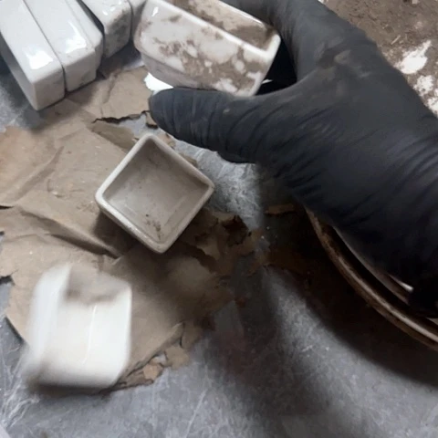 瓷片5厘米6个国营厂库存