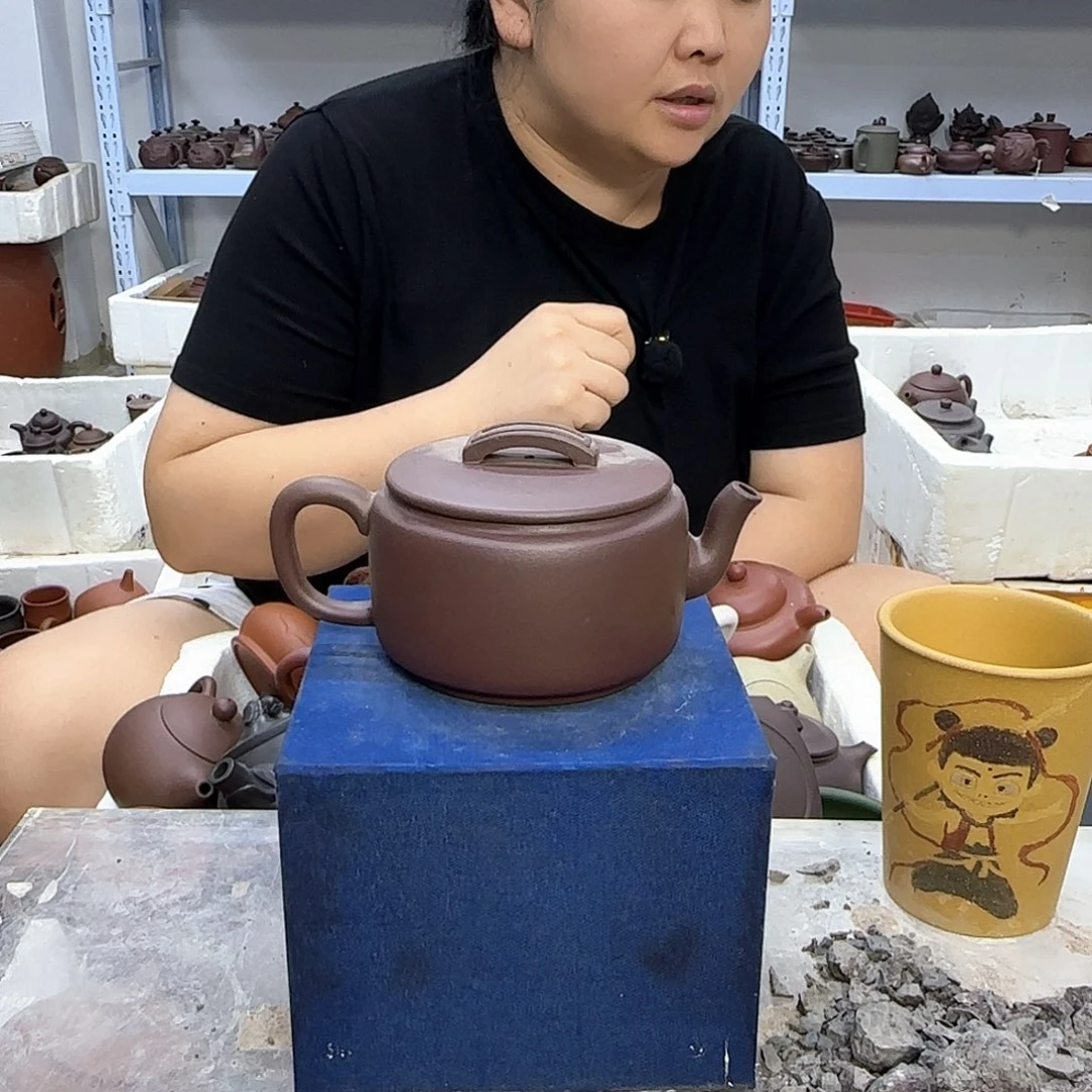 茶壶紫砂宜兴紫砂壶瑕疵处理