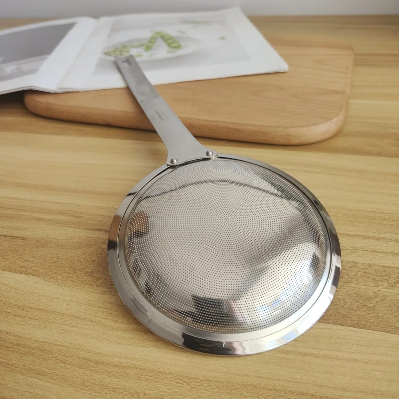 高品质!304不锈钢密漏油格撇勺捞渣滤油过滤笊篱捞勺火锅打沫漏勺