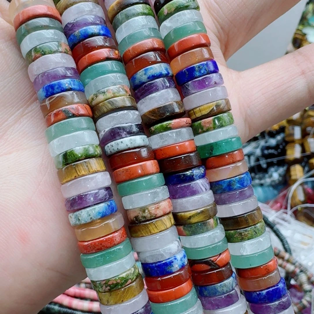 玛瑙/玉髓合金珠宝半成品10天然石多宝隔片一条