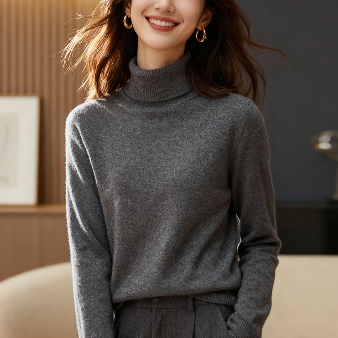 秋冬内搭毛衣时髦洋气百搭显瘦高领打底衫2025新款女装上衣高级感