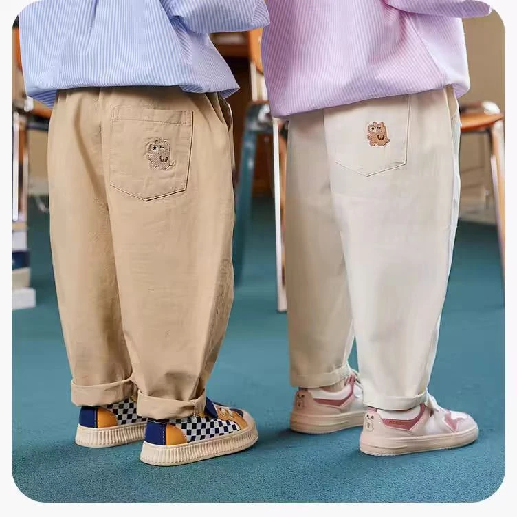 【福利款】儿童休闲长裤春秋季宽松男女童工装裤梭织裤