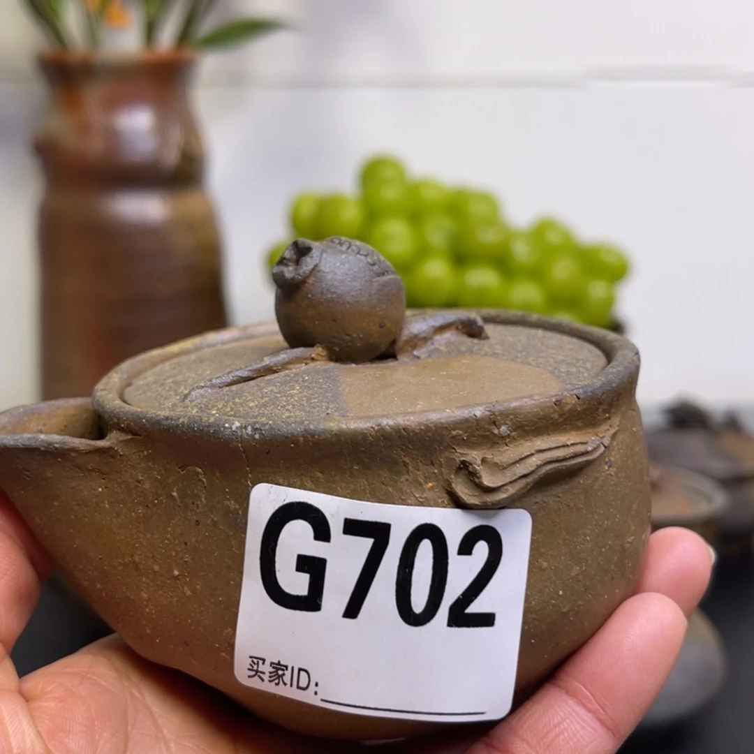 备前烧作品（宝瓶有烧窑裂