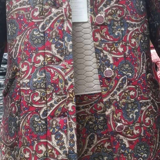 背心2X腰果花棉袄