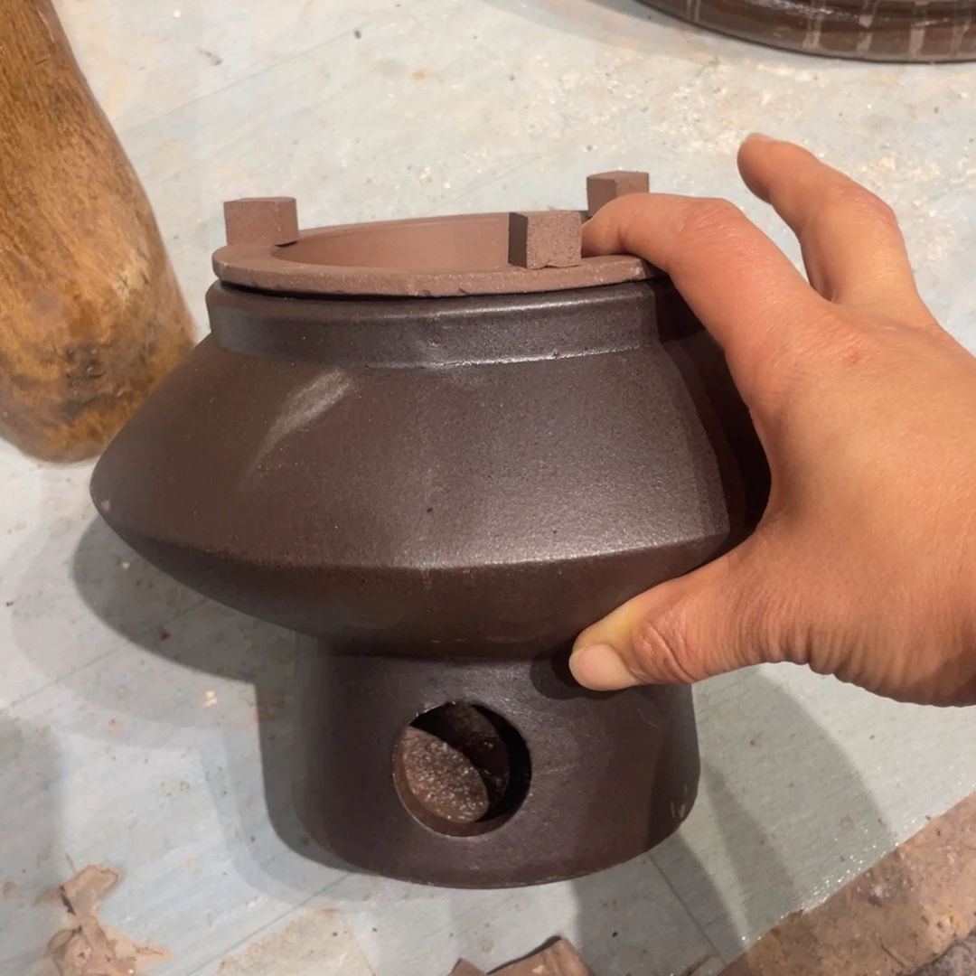 耐火材料飞碟围炉黑色15×13宽20内径8×10