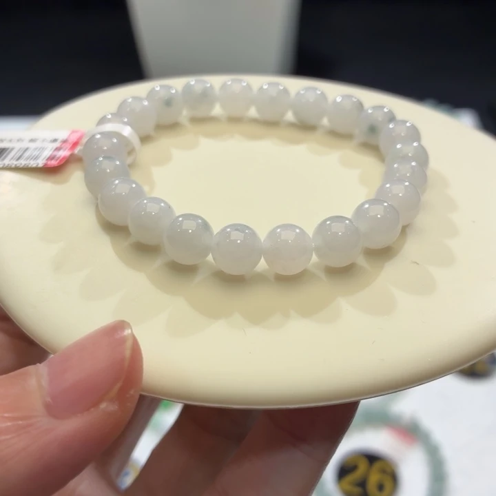 翡翠未镶嵌手链卡8.4