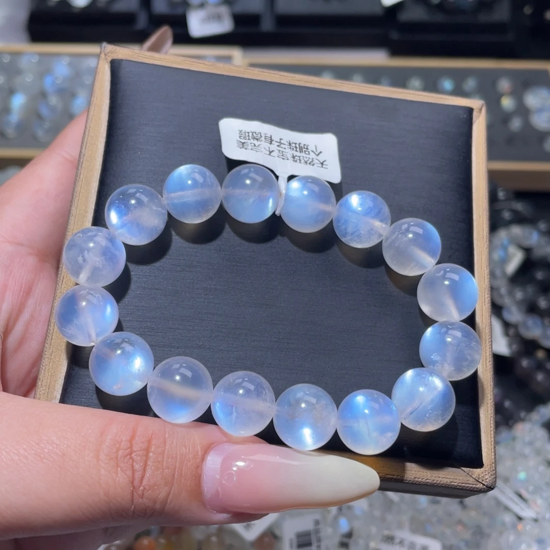 手链长石未镶嵌蓝月光手链12.5mm