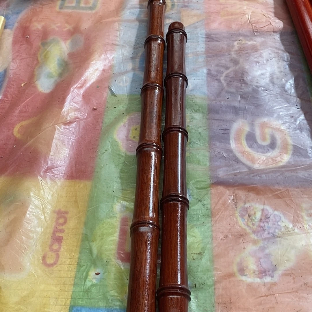 香榧木紫檀 竹节棍 两根