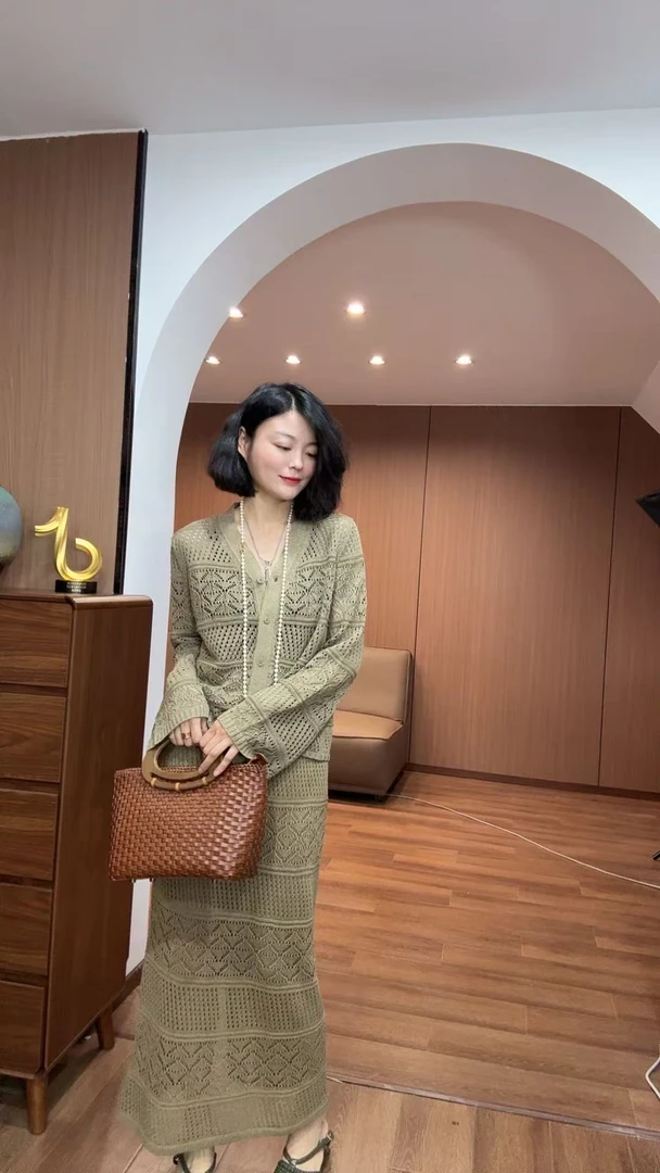 TANTAN  莱赛尔和纸气质针织两件套装838