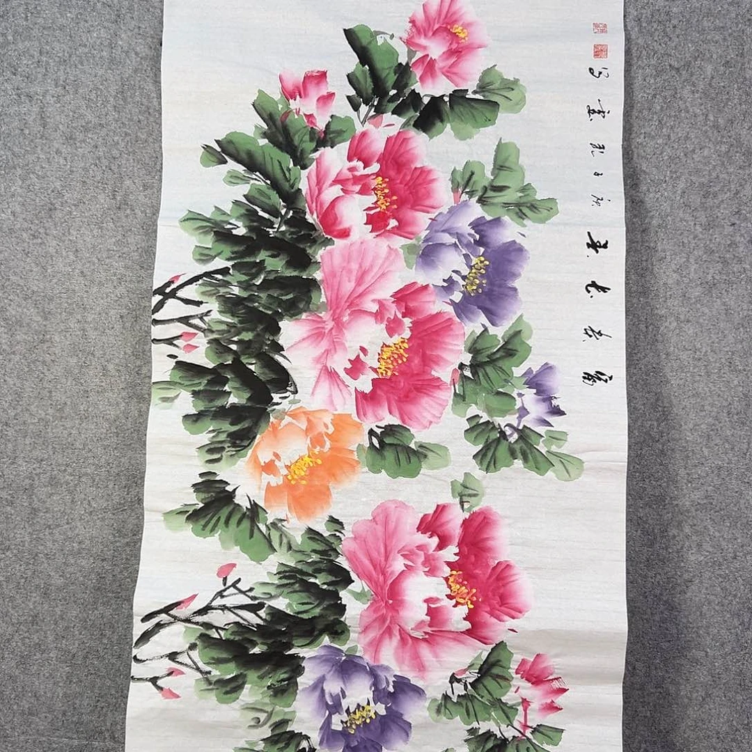 国画057 牡丹等植物资源优势显著突出而