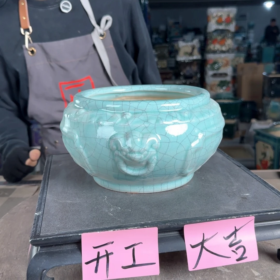 一风堂石湾花盆。微瑕