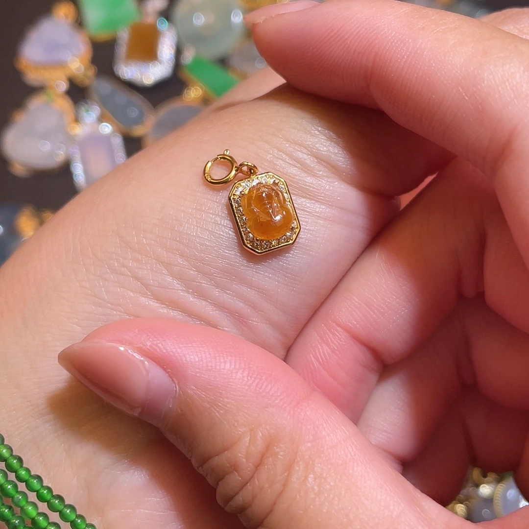 翡翠银S925镶嵌颈饰