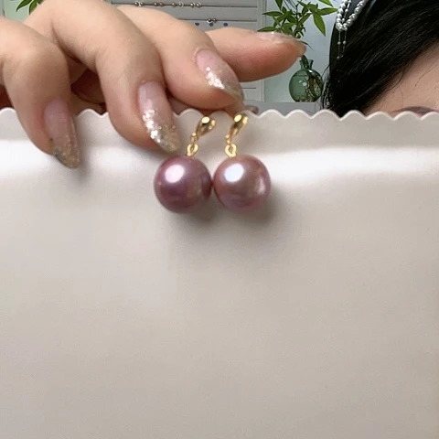 淡水珍珠耳饰未镶嵌