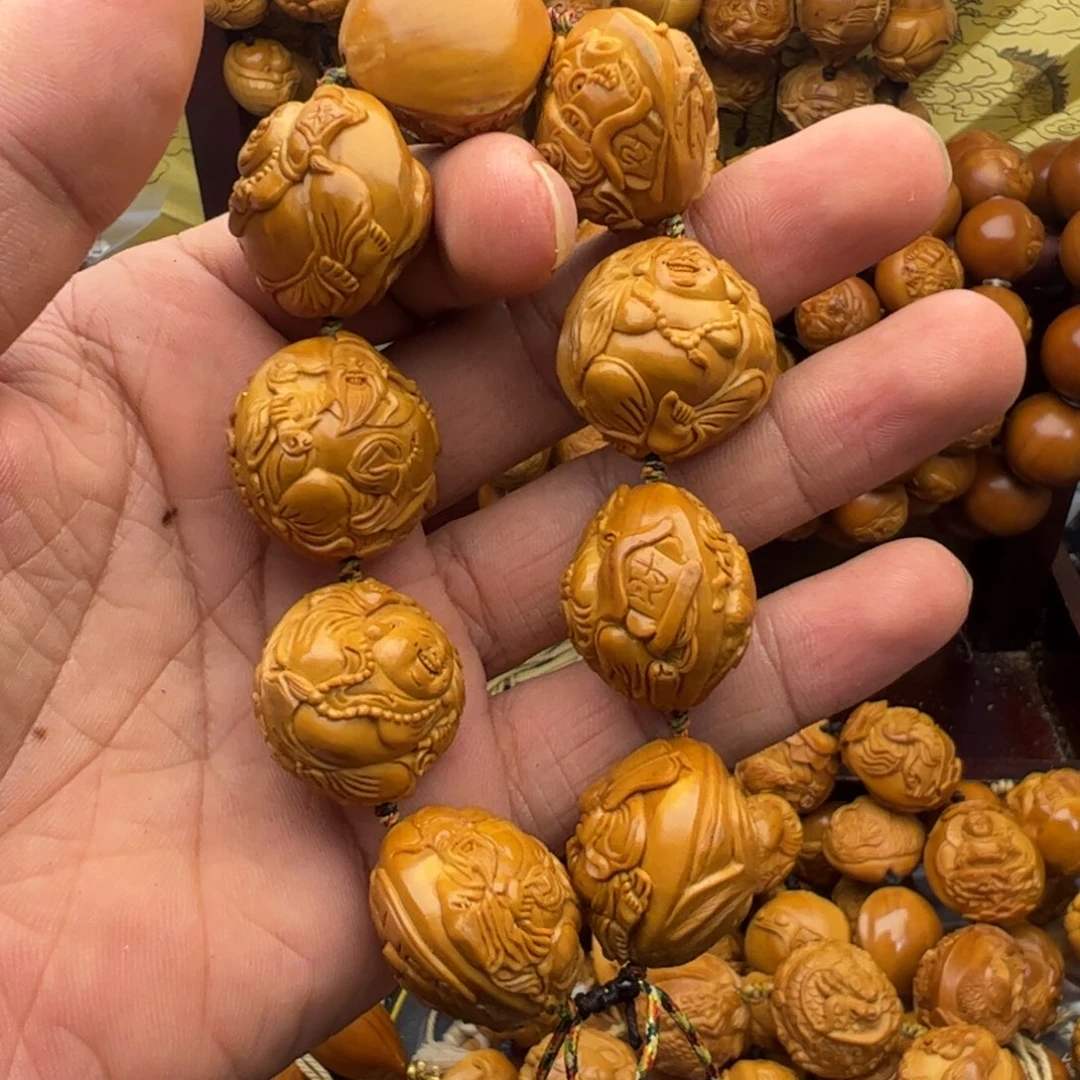 老***杨吊坠橄榄核微返油2.65四花瑞兽财迷