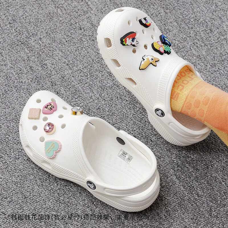 CROCS/卡骆驰洞洞鞋男女鞋经典Clog一脚蹬穿沙滩鞋凉拖鞋10001