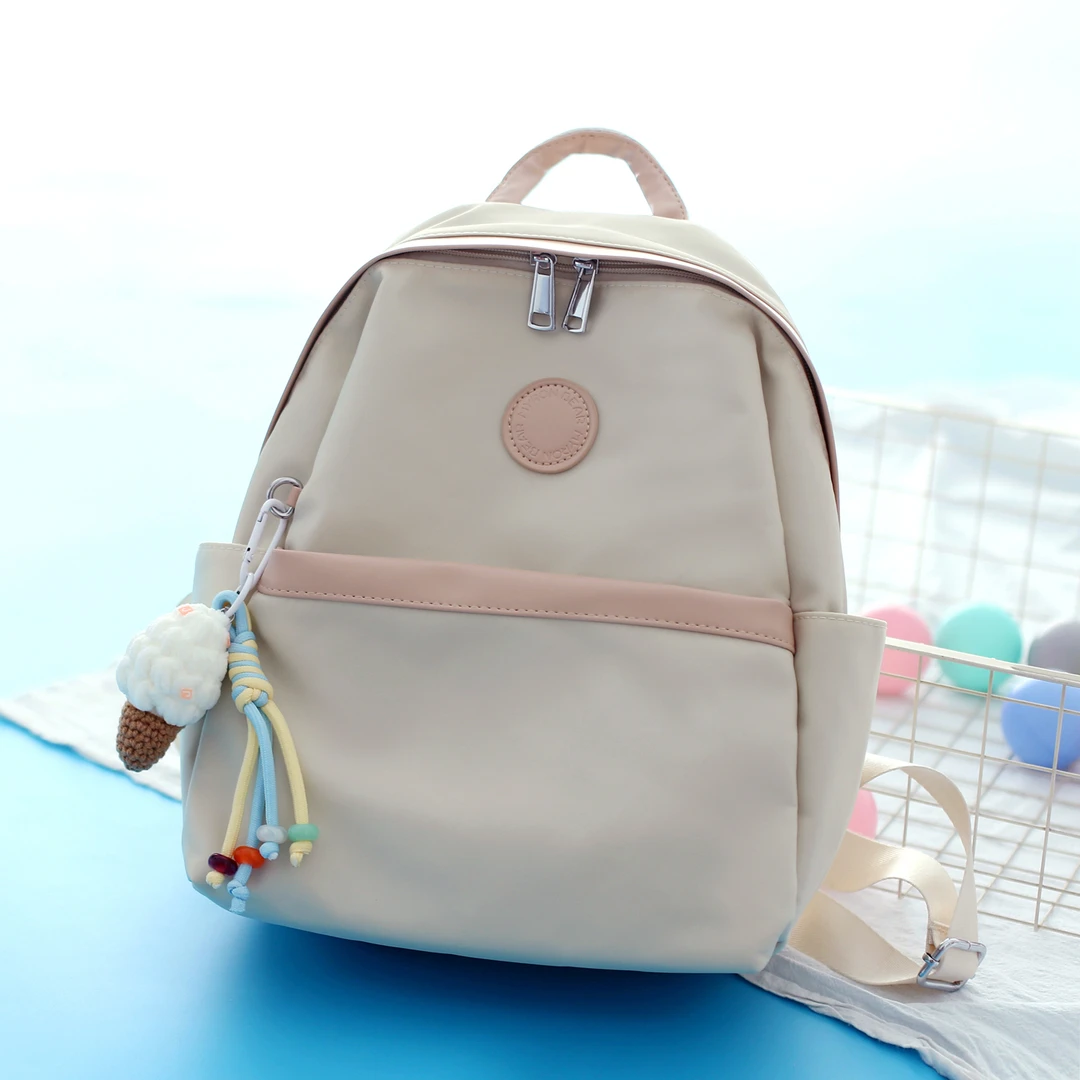 日系大学生旅游轻便包中号双肩包小背包尼龙可爱小书包外出便携包