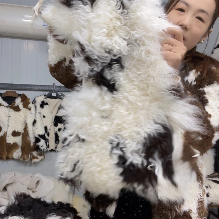 双面款羊皮羊羔皮瑕疵