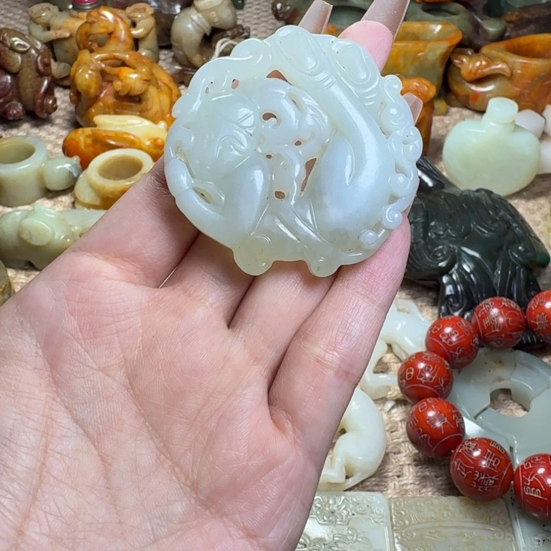 白玉菩提吊坠挂件