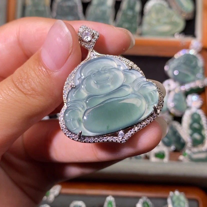 【闪购商品】翡翠未镶嵌颈饰天然