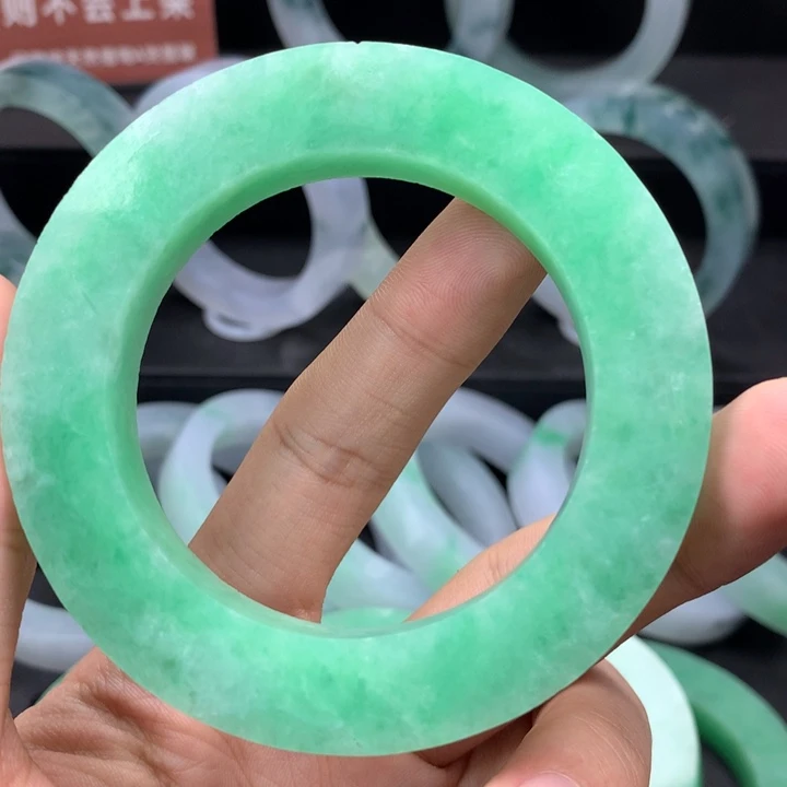 未镶嵌1定制翡翠沦*翡翠手镯