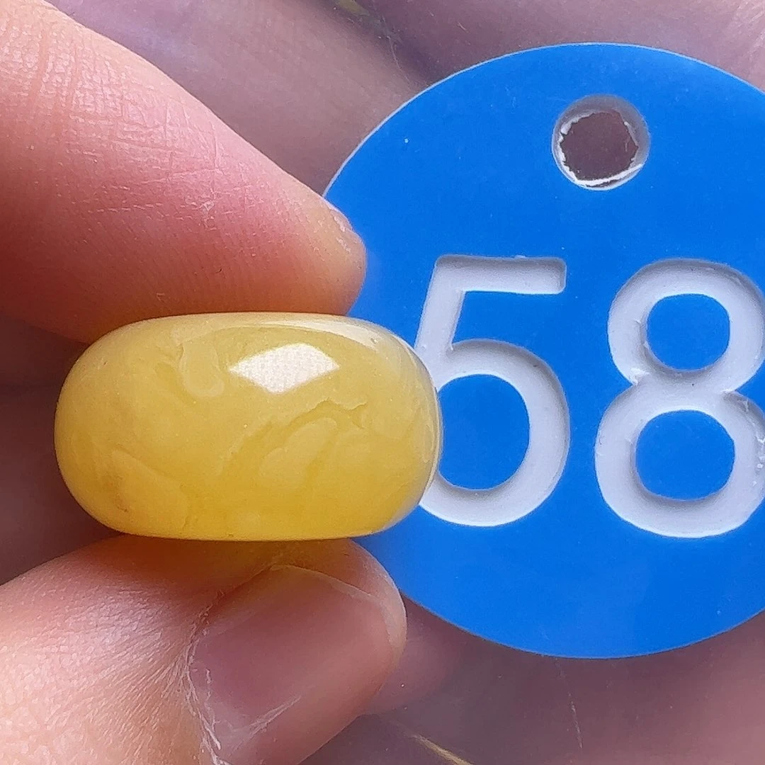 蜜蜡未镶嵌珠宝奇石18.5mm花粉