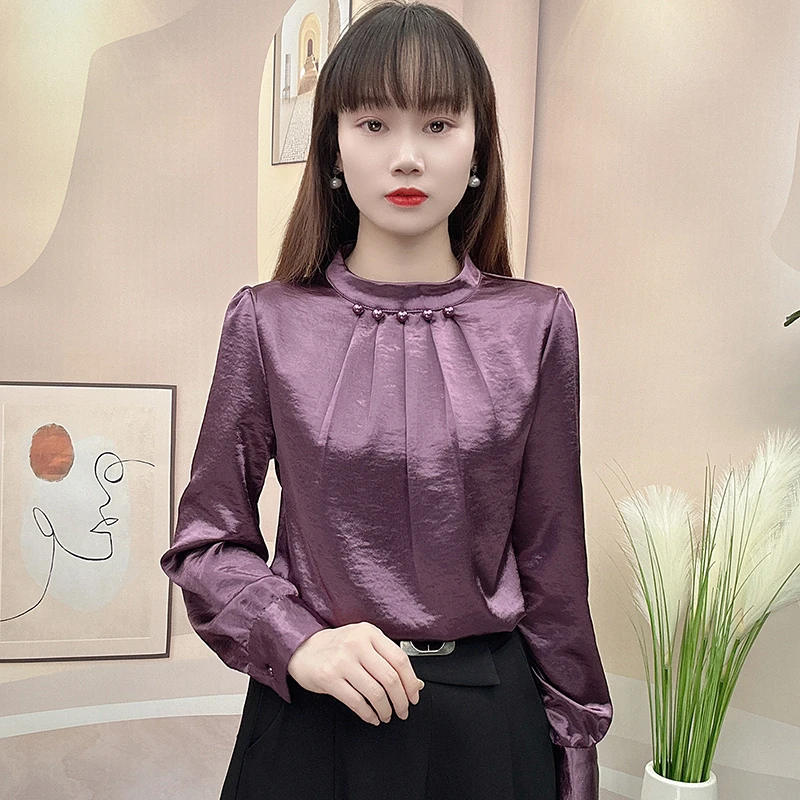 衬衫女设计感洋气2025早春新款百搭遮肉显瘦小衫时尚气质减龄上衣