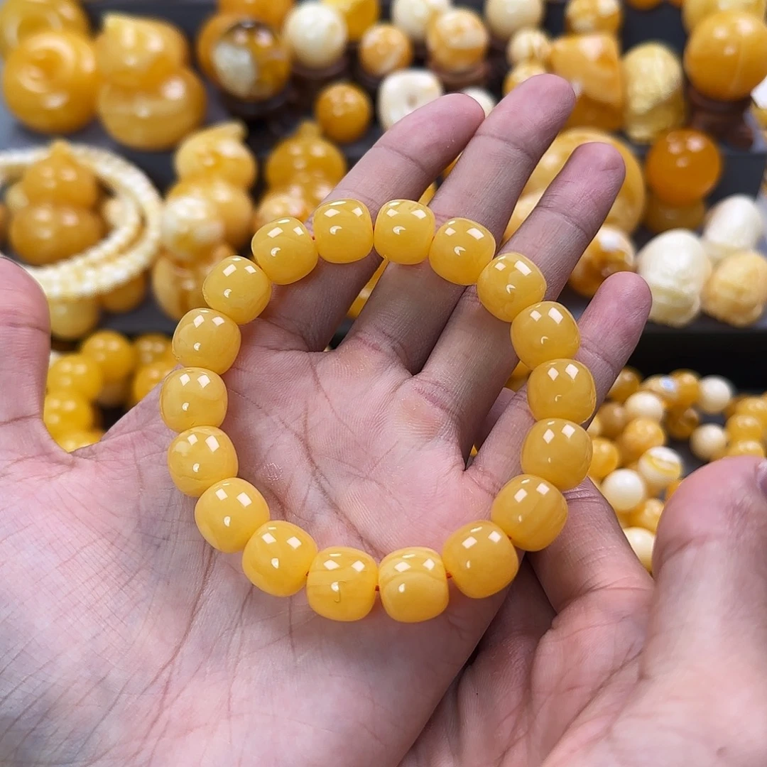 琥珀未镶嵌珠宝奇石13mm同料