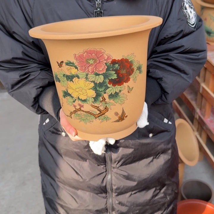 紫砂花盆 包邮包破损