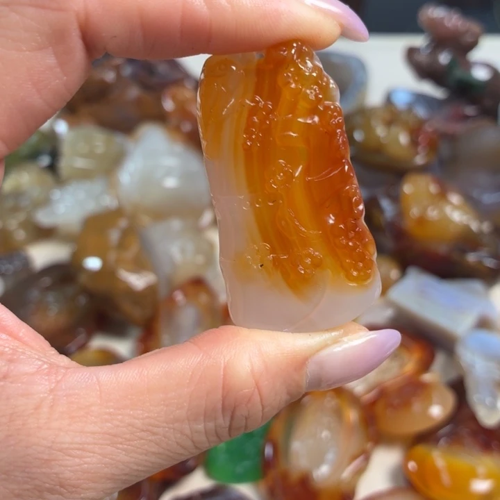 玛瑙/玉髓未镶嵌吊坠(不含链)