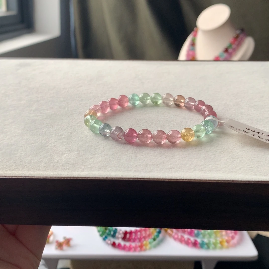 未镶嵌手链碧玺碧玺