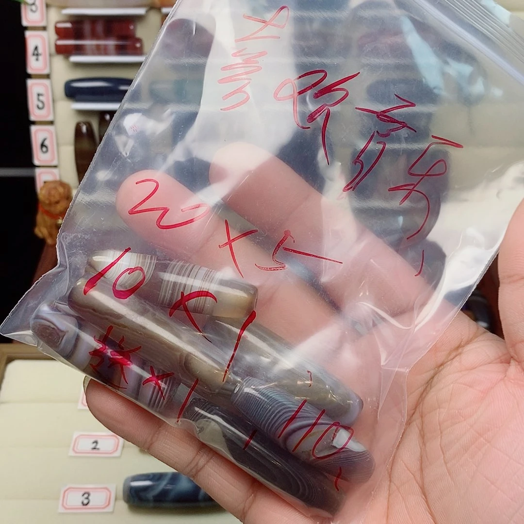 喜***)玛瑙/玉髓未镶嵌颈饰