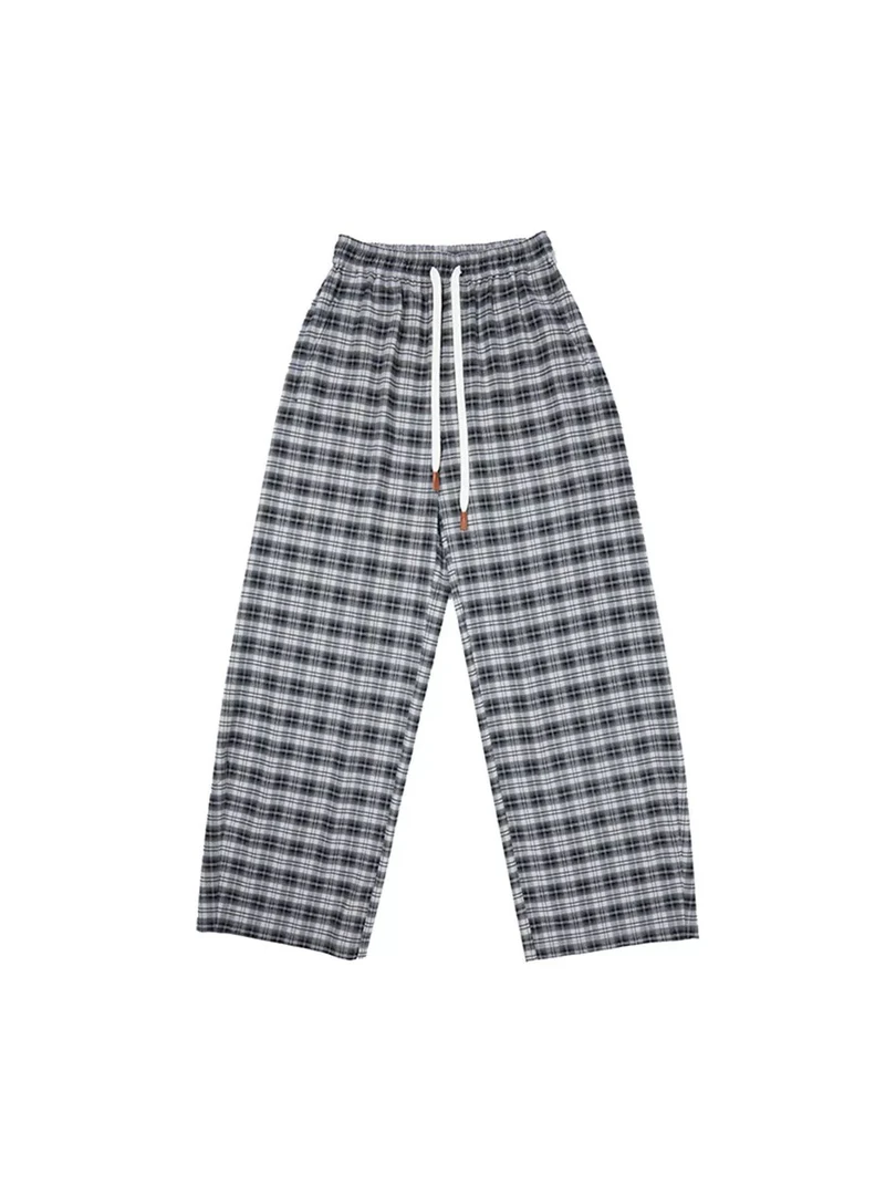 M1DNOTE 25春夏新品 设计师品牌 格纹休闲长裤