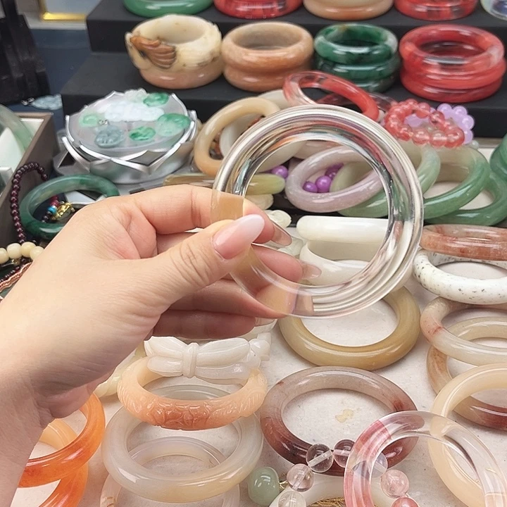 硅胶纯铜黄手镯美