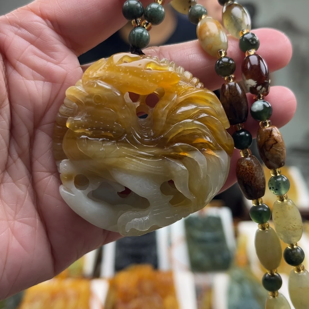 岫玉未镶嵌挂件挂件