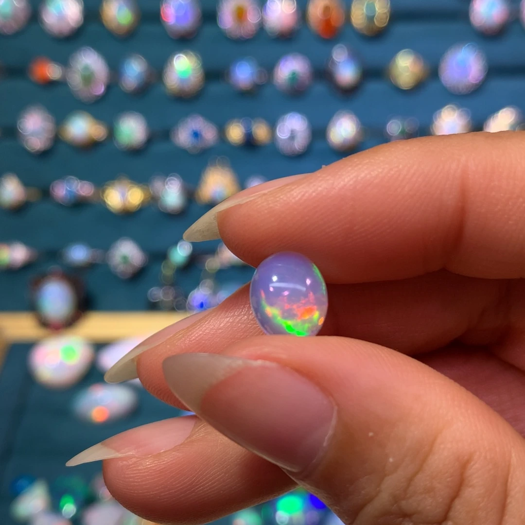 ᶜ****欧泊银S925镶嵌裸石定制镶嵌