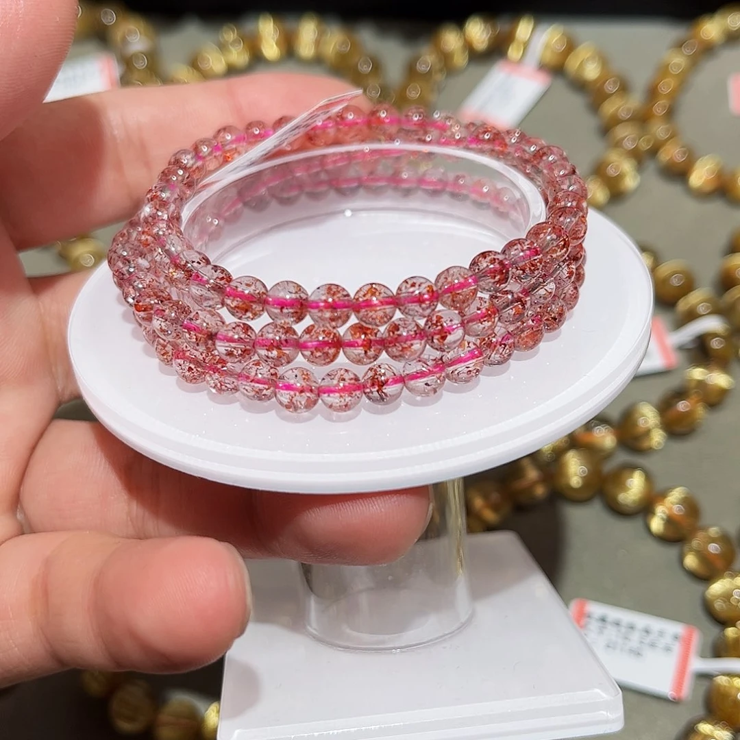 水晶手链未镶嵌金草莓手链