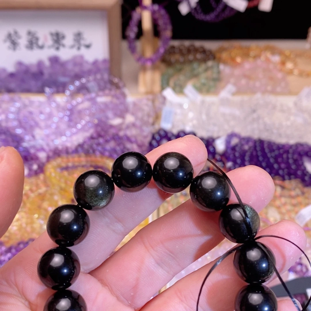 水晶手链未镶嵌金耀石卡14