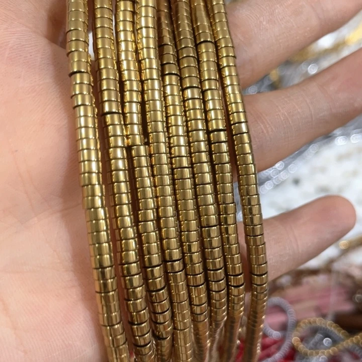 贝壳非金属2条4mm直切金色隔片