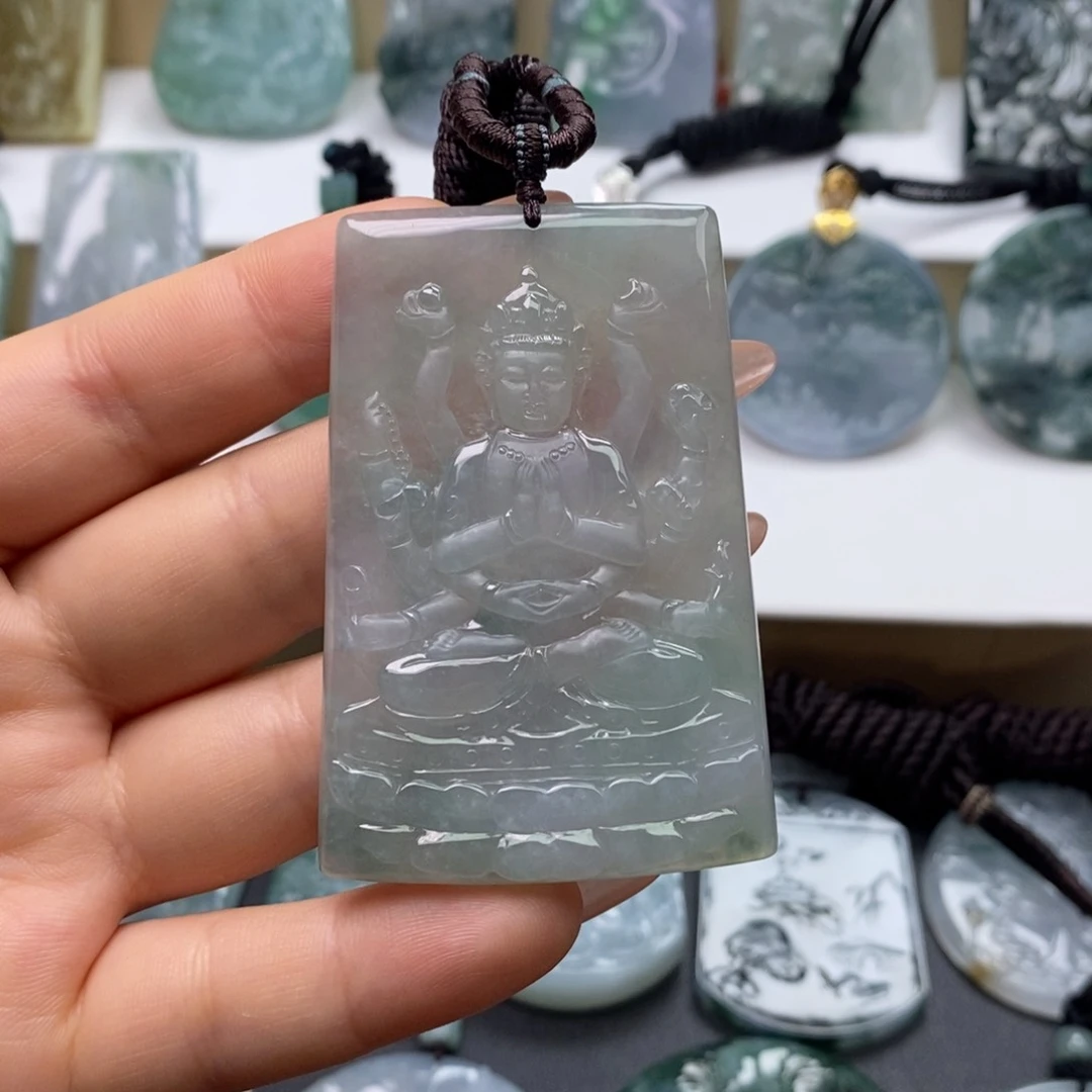 翡翠未镶嵌颈饰缅甸天然A货翡翠