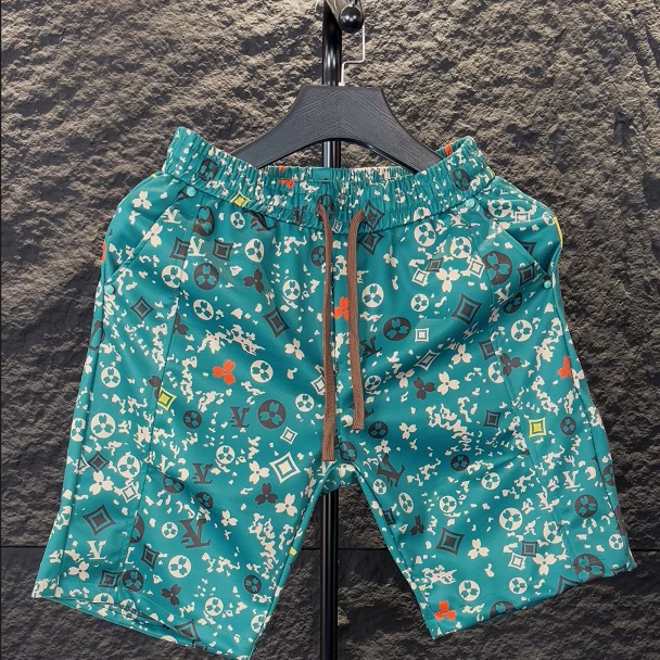 BW 夏季重工艺提花印花老花运动休闲短裤男宽松欧货五分-VIP113-F