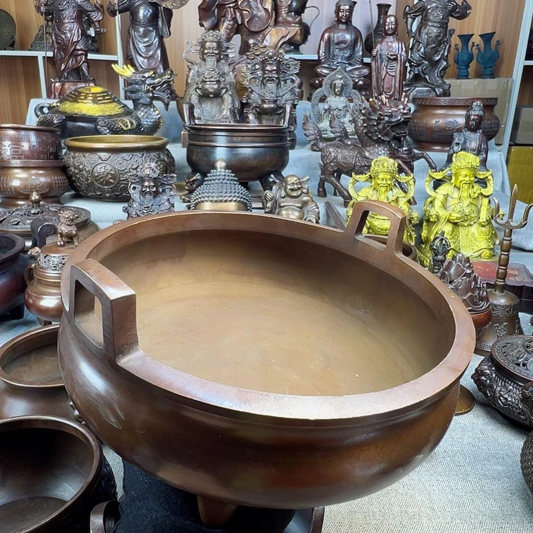 铜香炉铜摆件铜工艺品风水摆件