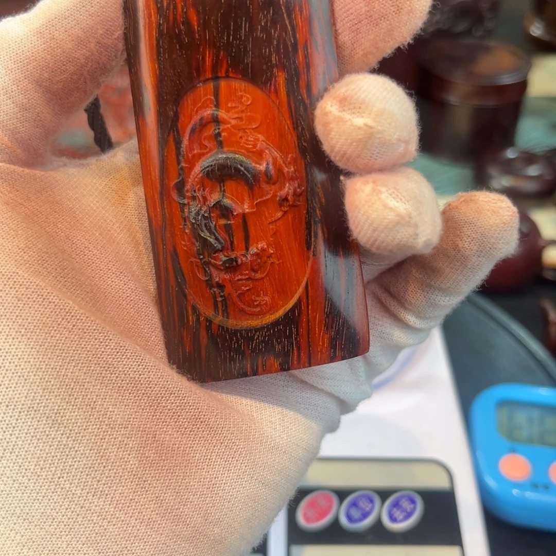 飞***越印度小叶紫檀手把件