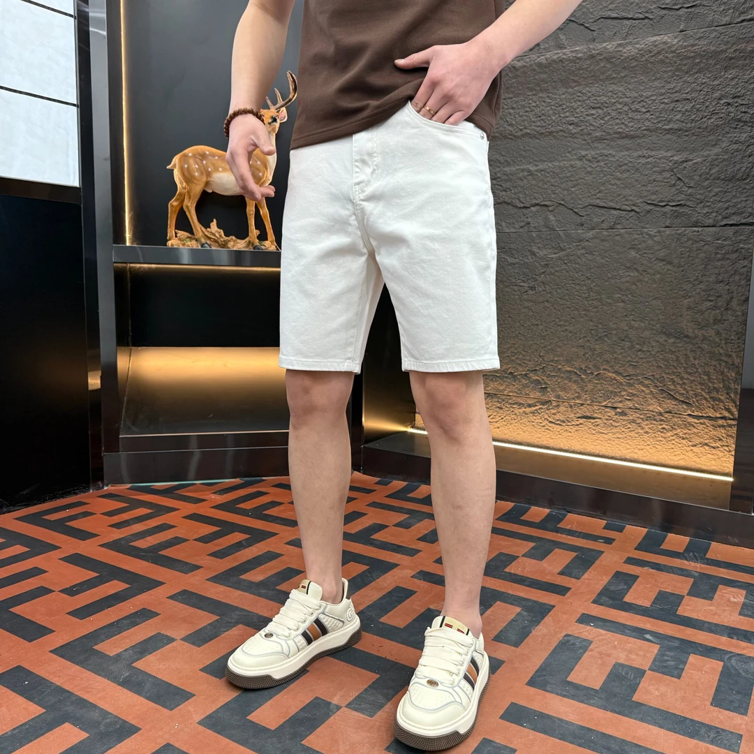 【婉婉专属】男士三防夏季薄款轻奢高定短牛仔裤时尚短裤9888