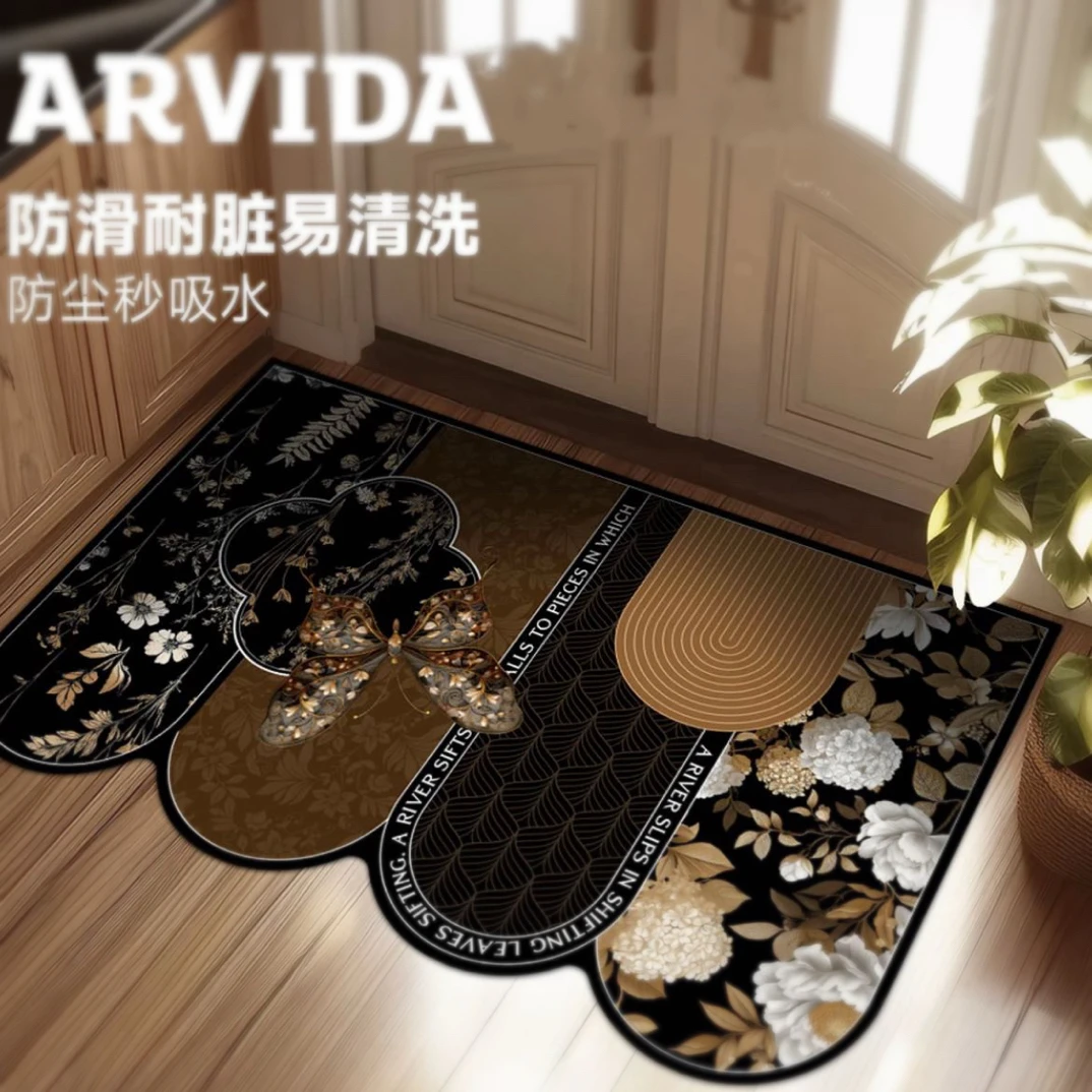 Q07-80*120硅藻泥卧室厨房吸水速干地毯地垫卫生间耐脏易打理垫