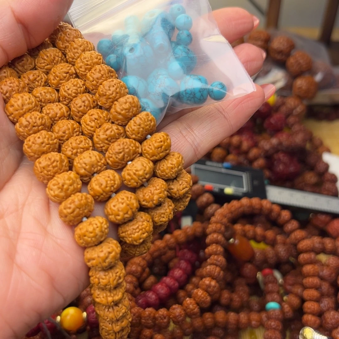 利***川六瓣原皮108颗手串老树王