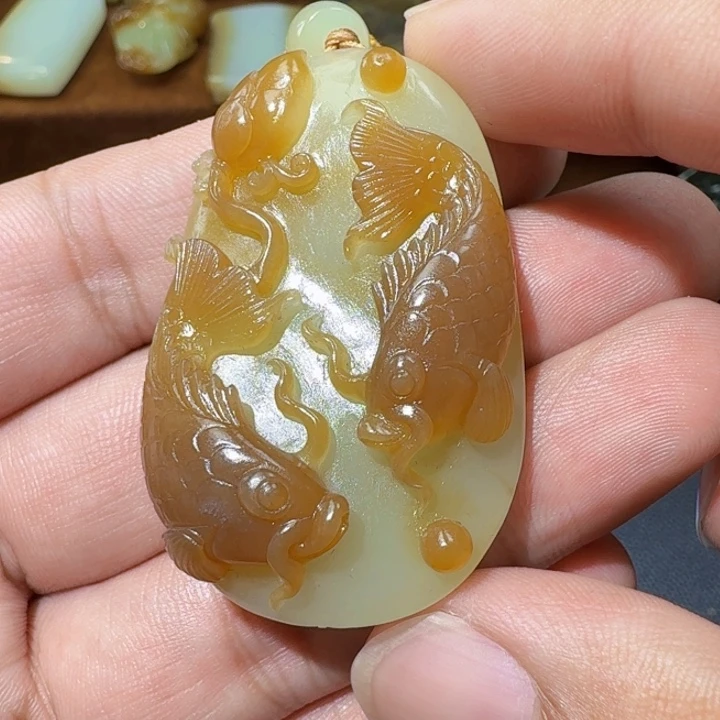 和田玉未镶嵌挂件